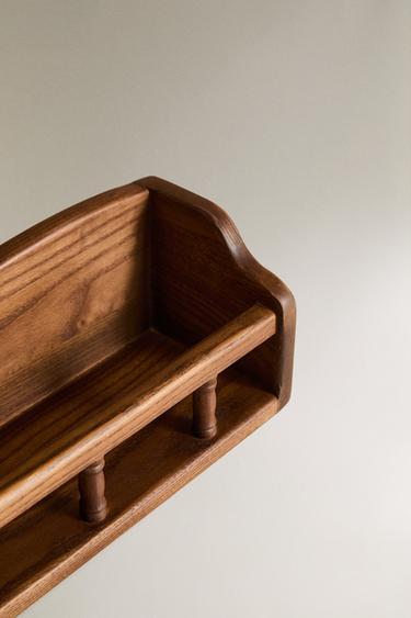 KIDS' ASH WOOD SHELVING UNIT - Dark brown by Zara - Image 2