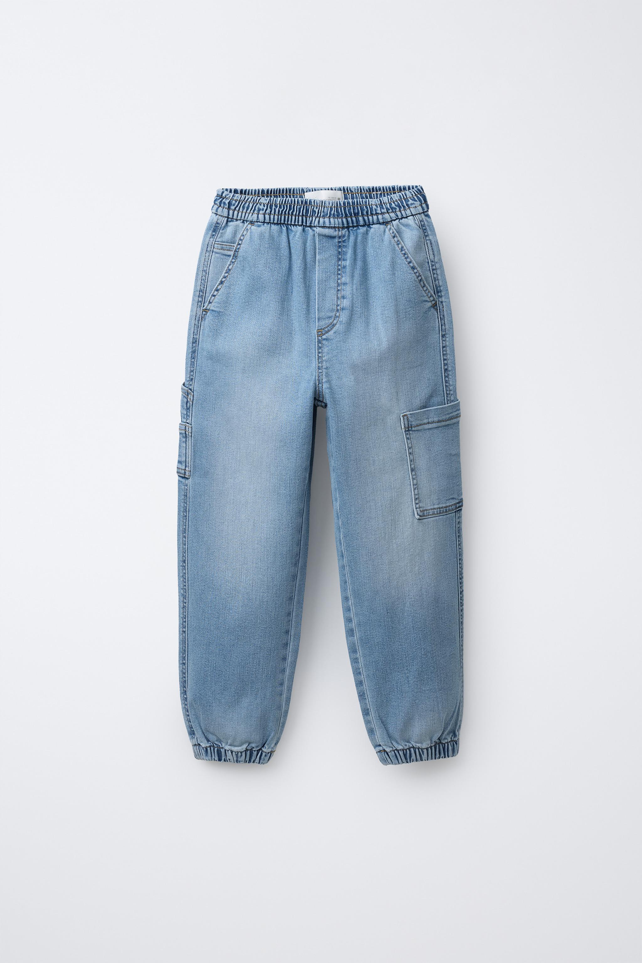 コンフォートジョガーデニムパンツ - ミディアムブルー | ZARA Japan