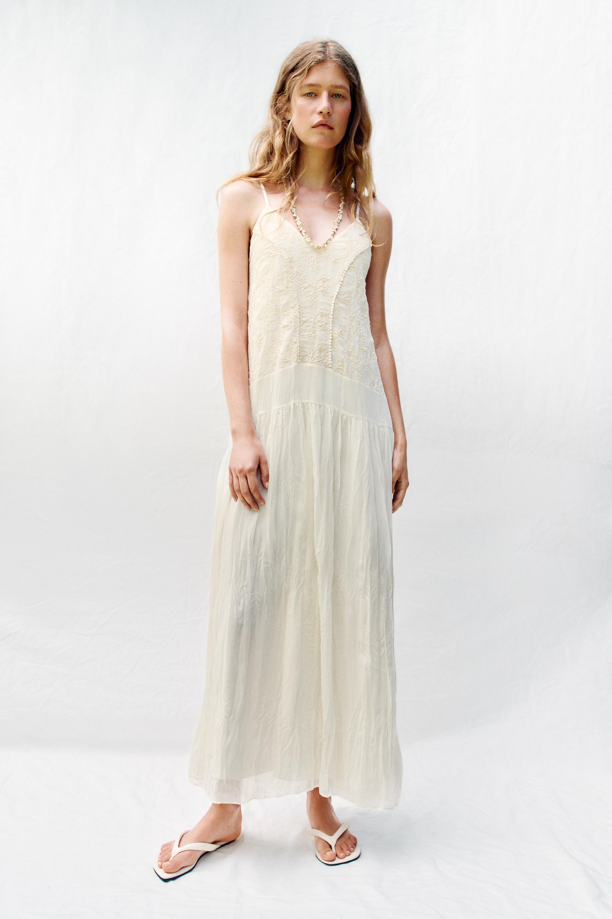 EMBROIDERED LINGERIE STYLE DRESS