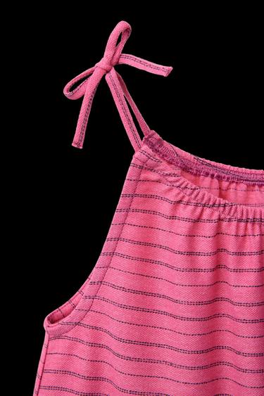 STRIPED PRINT DRESS - Fuchsia by Zara