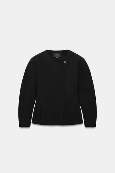 VESTE CROISÉE VOLUME - Noir de Zara - Image 6