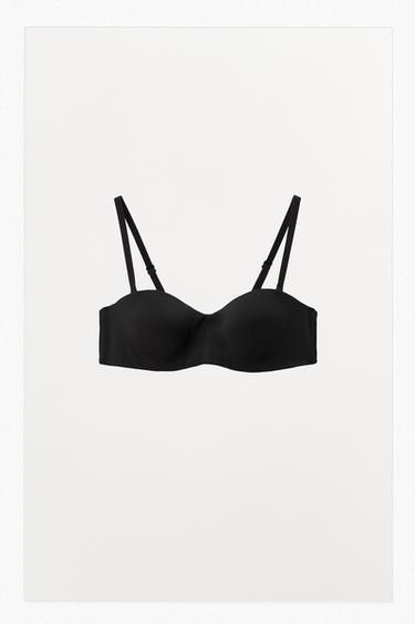 BANDEAU-BH MIT POLYAMID - Schwarz von Zara