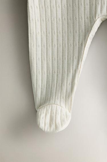 RIBBED NEWBORN BABY SET - Light beige by Zara - Image 3