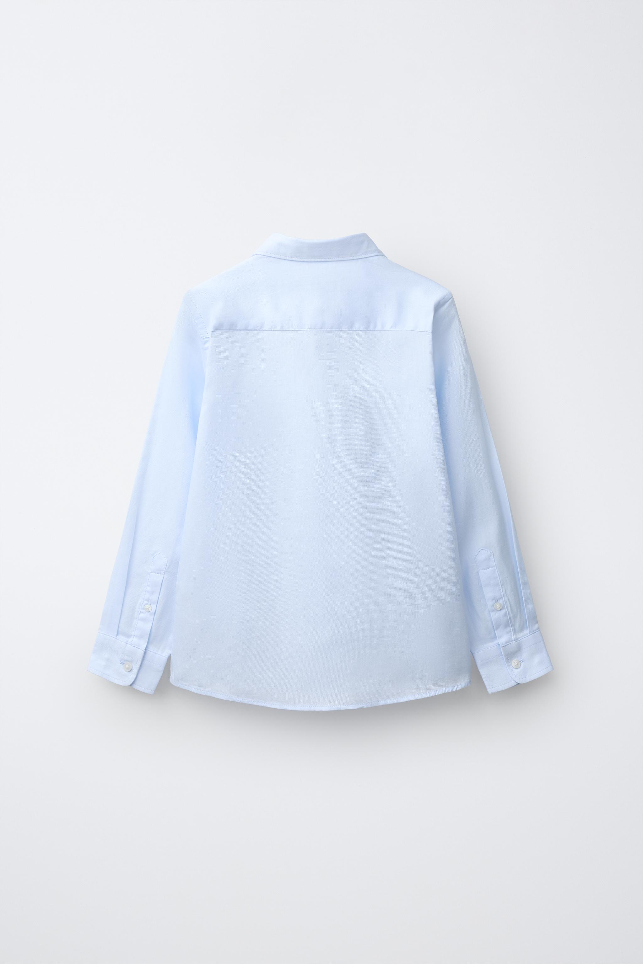 PLAIN SUIT SHIRT — Sky blue