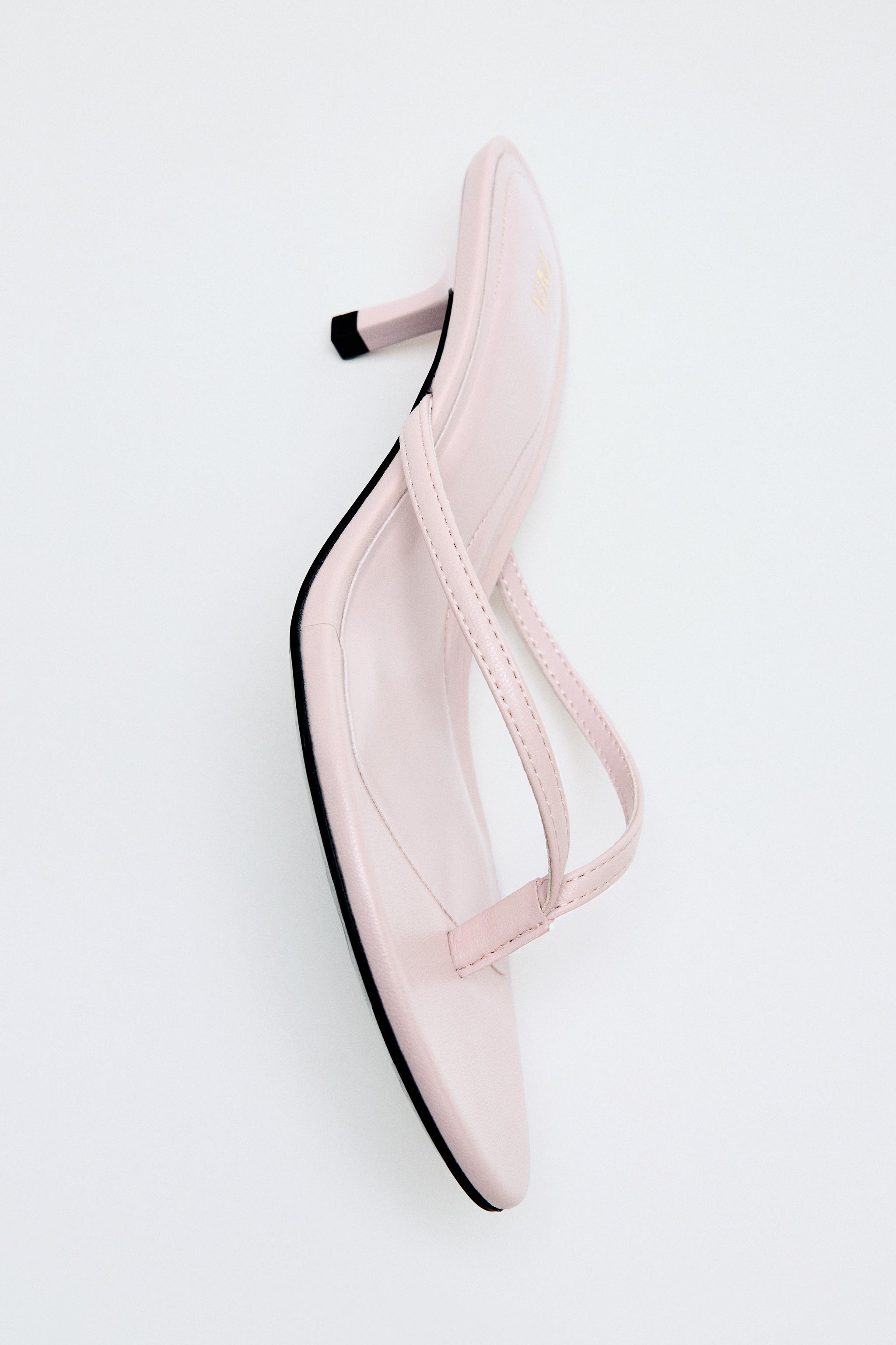 KITTEN-HEEL SANDALS