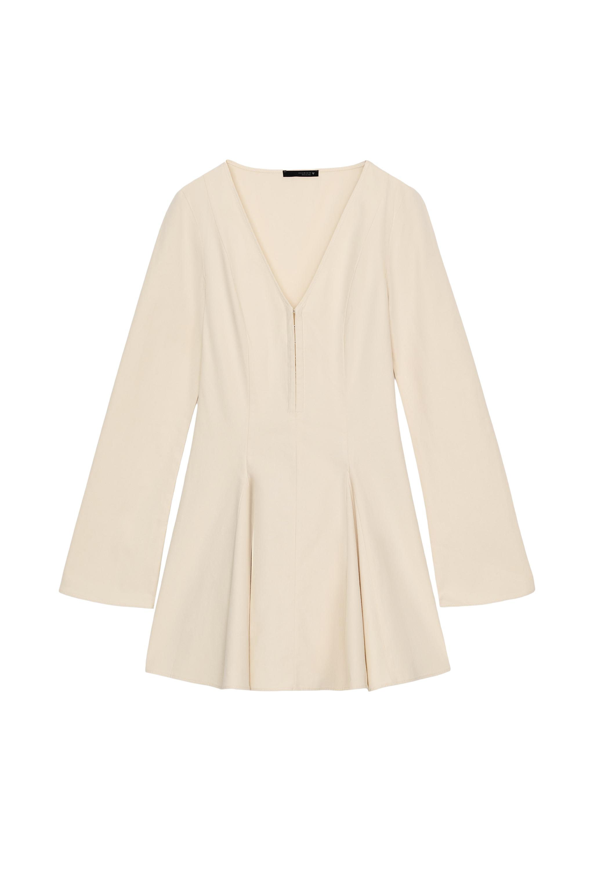 zara short swing dress Short Swing Dress Zara Long Sleeve
