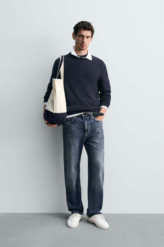 REGULAR FIT COTTON-LINEN JUMPER from Zara - $79.90