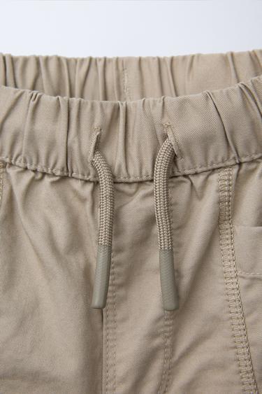 TECHNICAL BERMUDA SHORTS WITH TOPSTITCHING - Light beige by Zara - Image 2