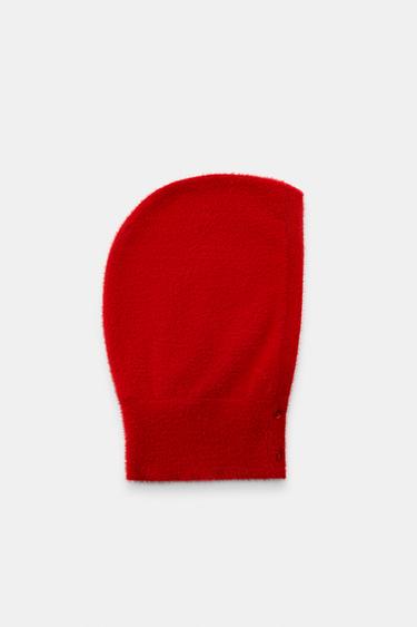 Zara KAPULJAČA OD POLIAMIDA SA DUGMIĆIMA – Crvena