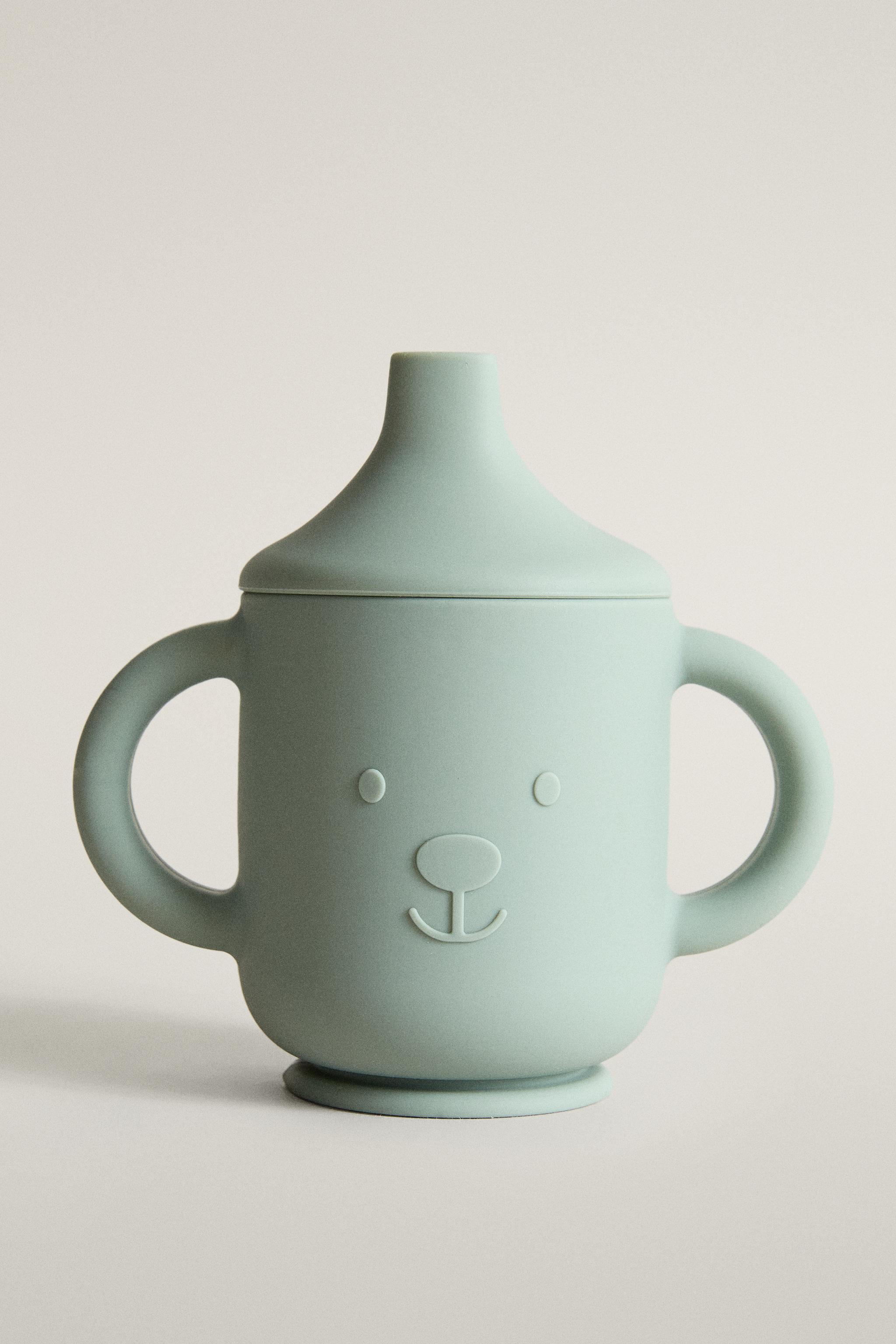 KIDS' SILICONE BEAR LEARNING TUMBLER