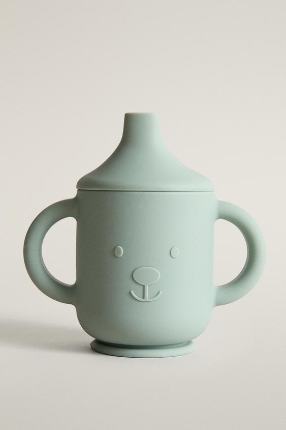 Zara KIDS' BEAR SILICONE LEARNING GLASS - 藍色 - 圖片 0