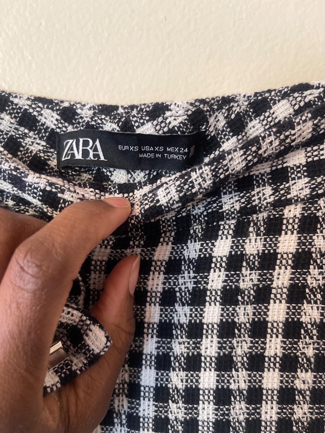 GINGHAM STRAIGHT LEG PANTS - Image 3