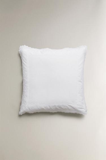 EMBROIDERED PILLOWCASE - White by Zara - Image 1