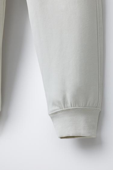 INTERLOCK SPORTY TROUSERS - Ecru by Zara - Image 3