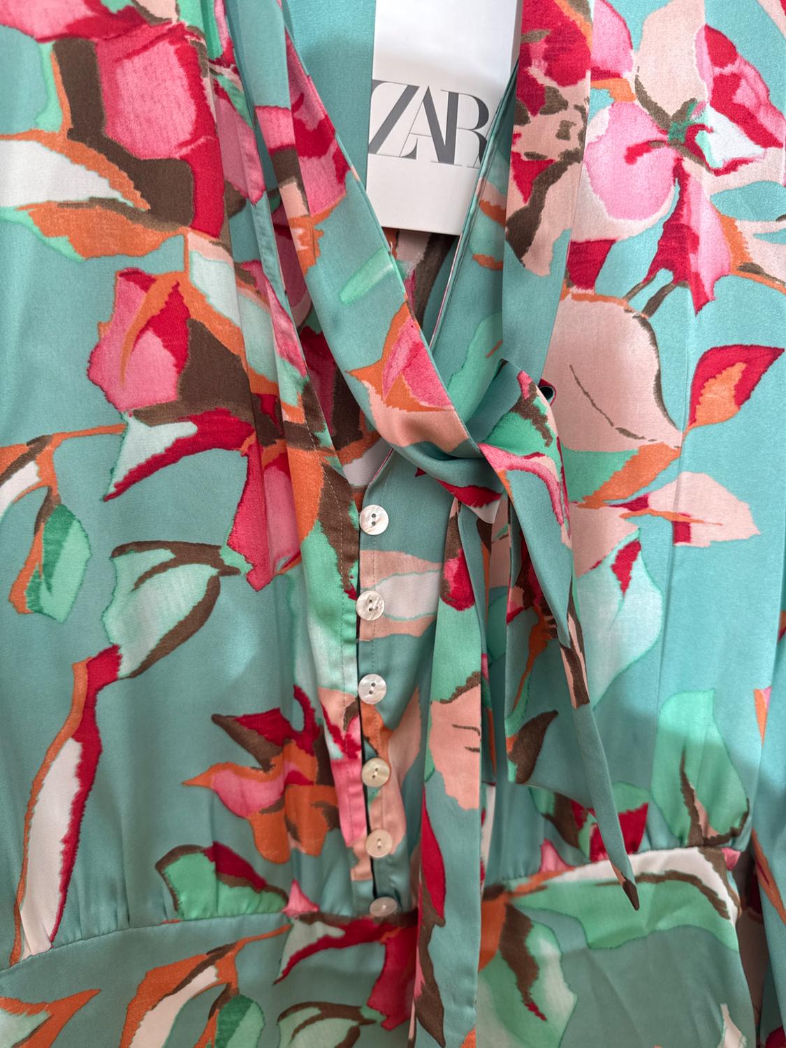 FLORAL PRINT DRESS WITH BOW - Image 3