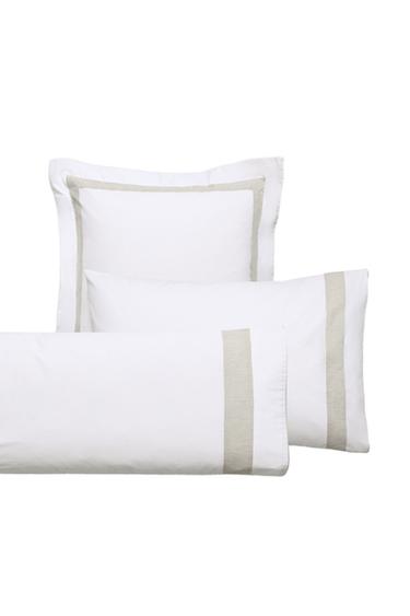 FEDERA GUANCIALE COTONE BORDO - Bianco di Zara