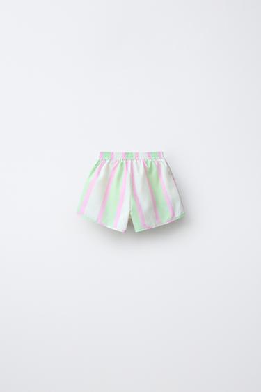 STRIPED WATER-REPELLENT BERMUDA SHORTS - Multicoloured by Zara - Image 1