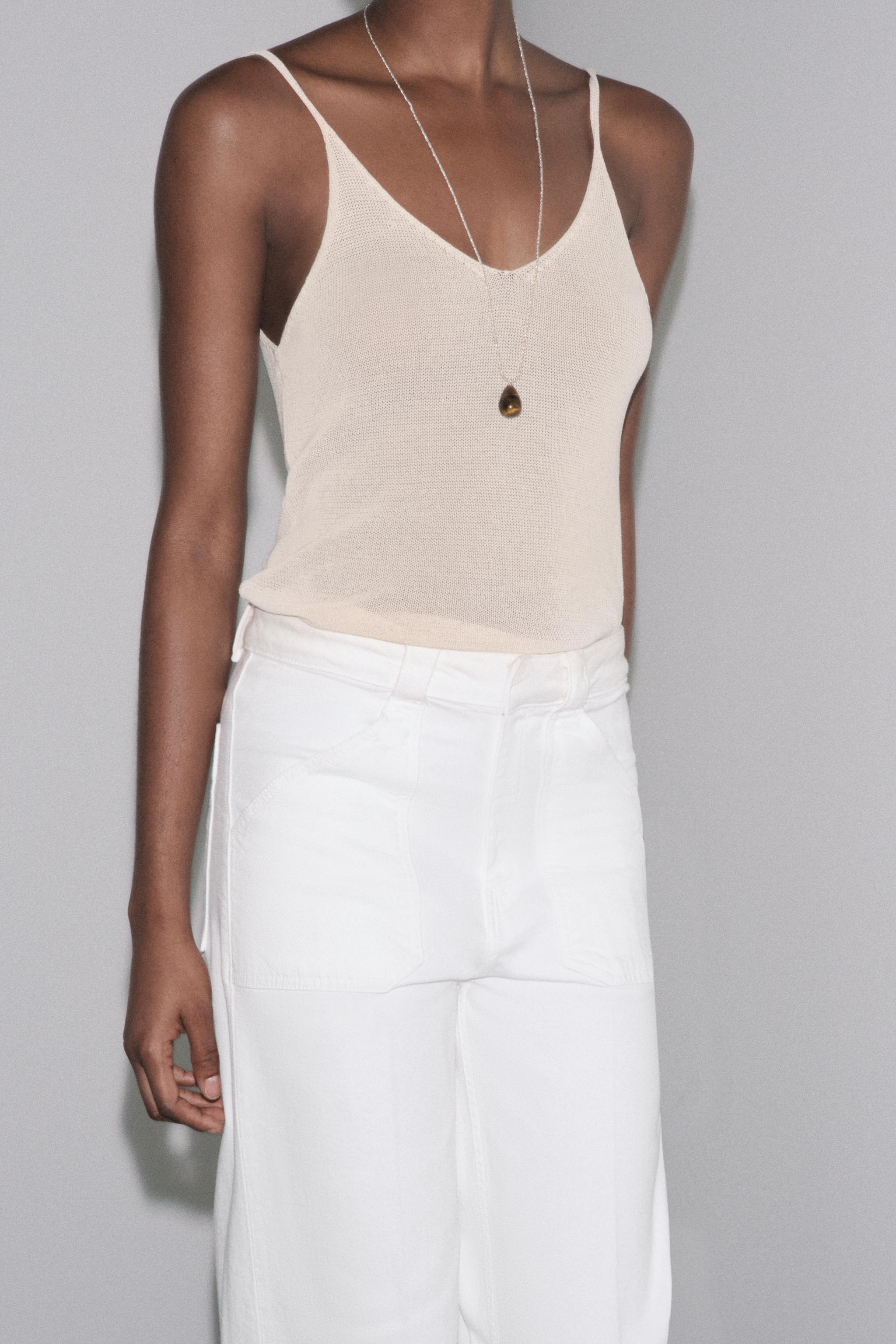 STRAPPY KNIT TOP