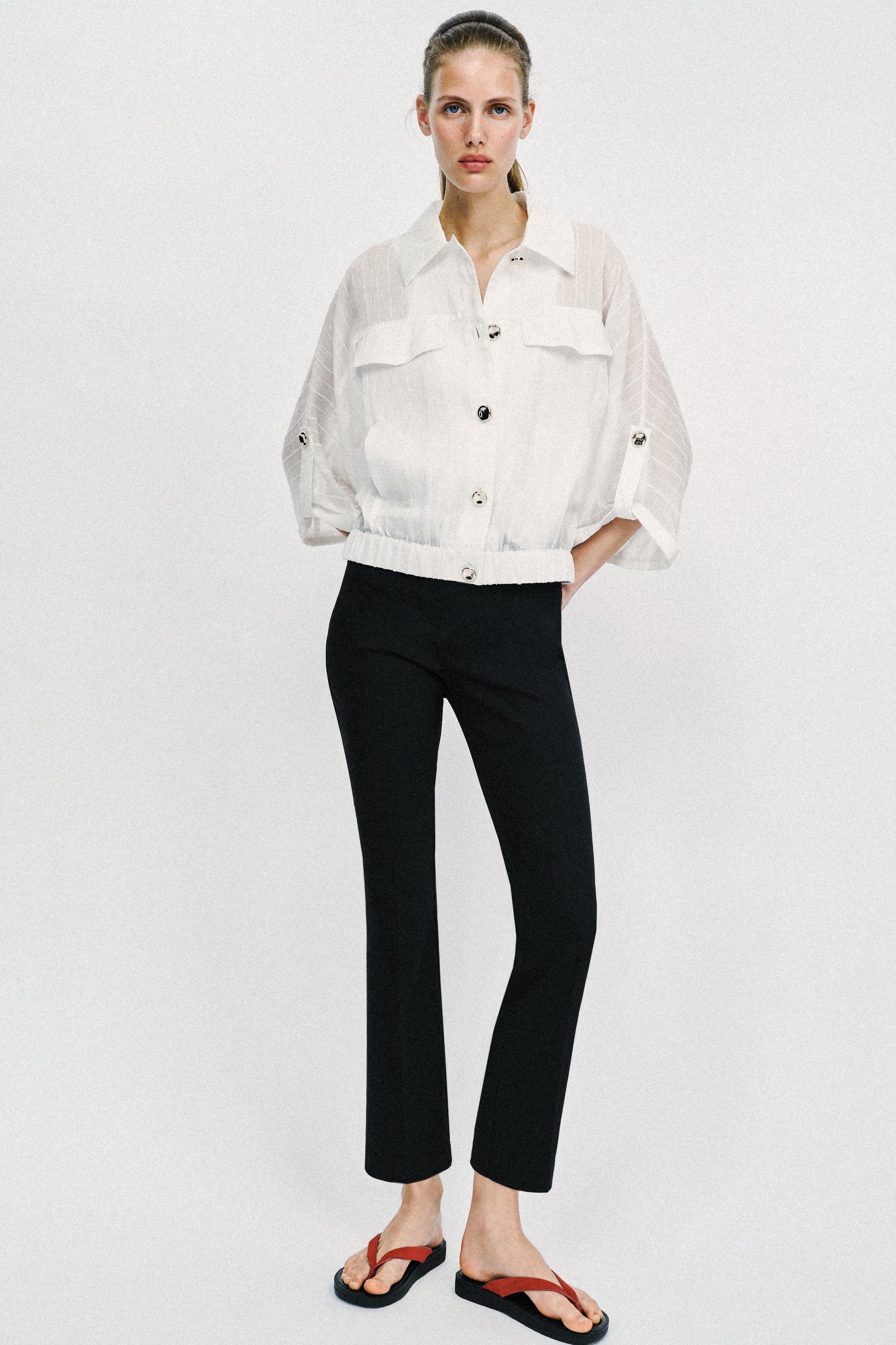 BLOUSE SAFARI MANCHES RETROUSSÉES