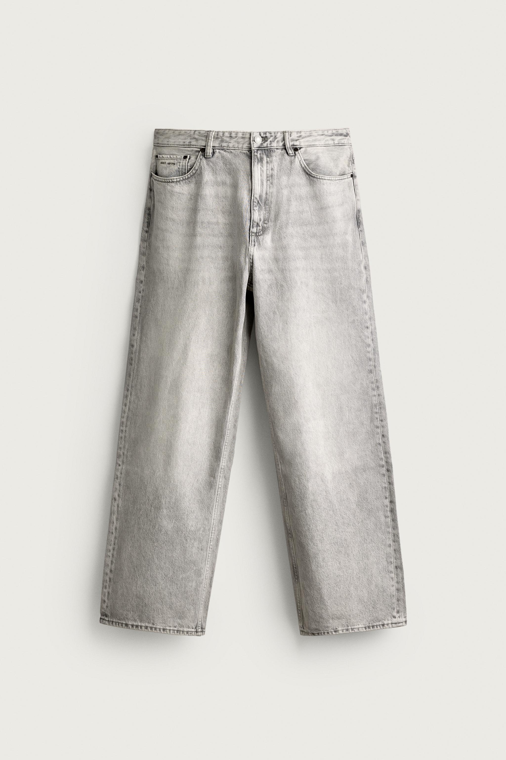 LOOSE FIT JEANS — Pearl gray