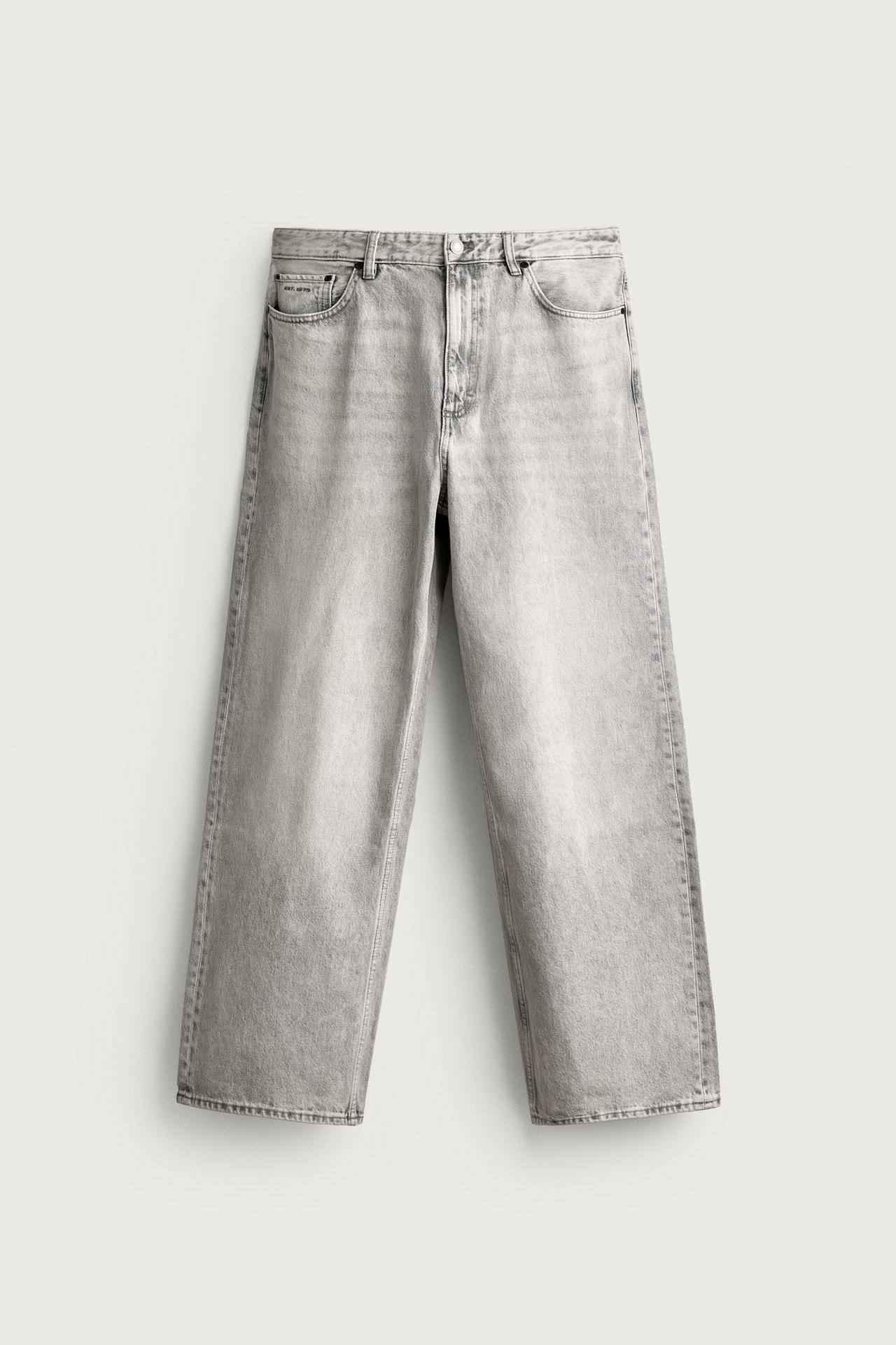 LOOSE FIT JEANS — Pearl gray