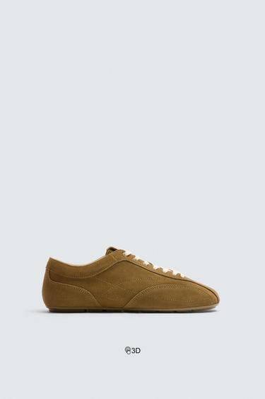 ZAPATILLA PIEL LIMITED EDITION - Marrón de Zara