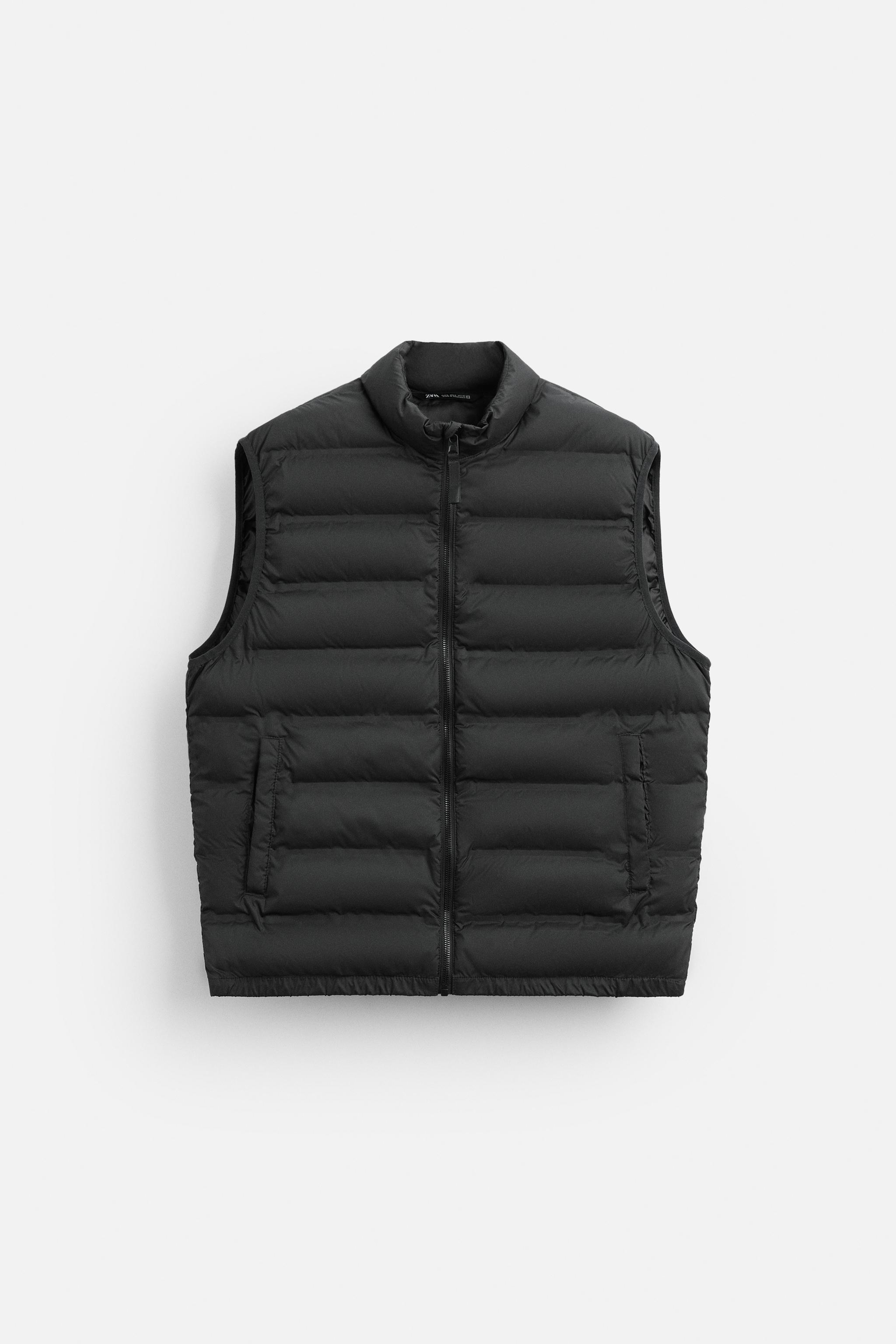 Puffer Vest Chaleco Negro Hombre Zara CHALECO CAPUCHA ACOLCHADO