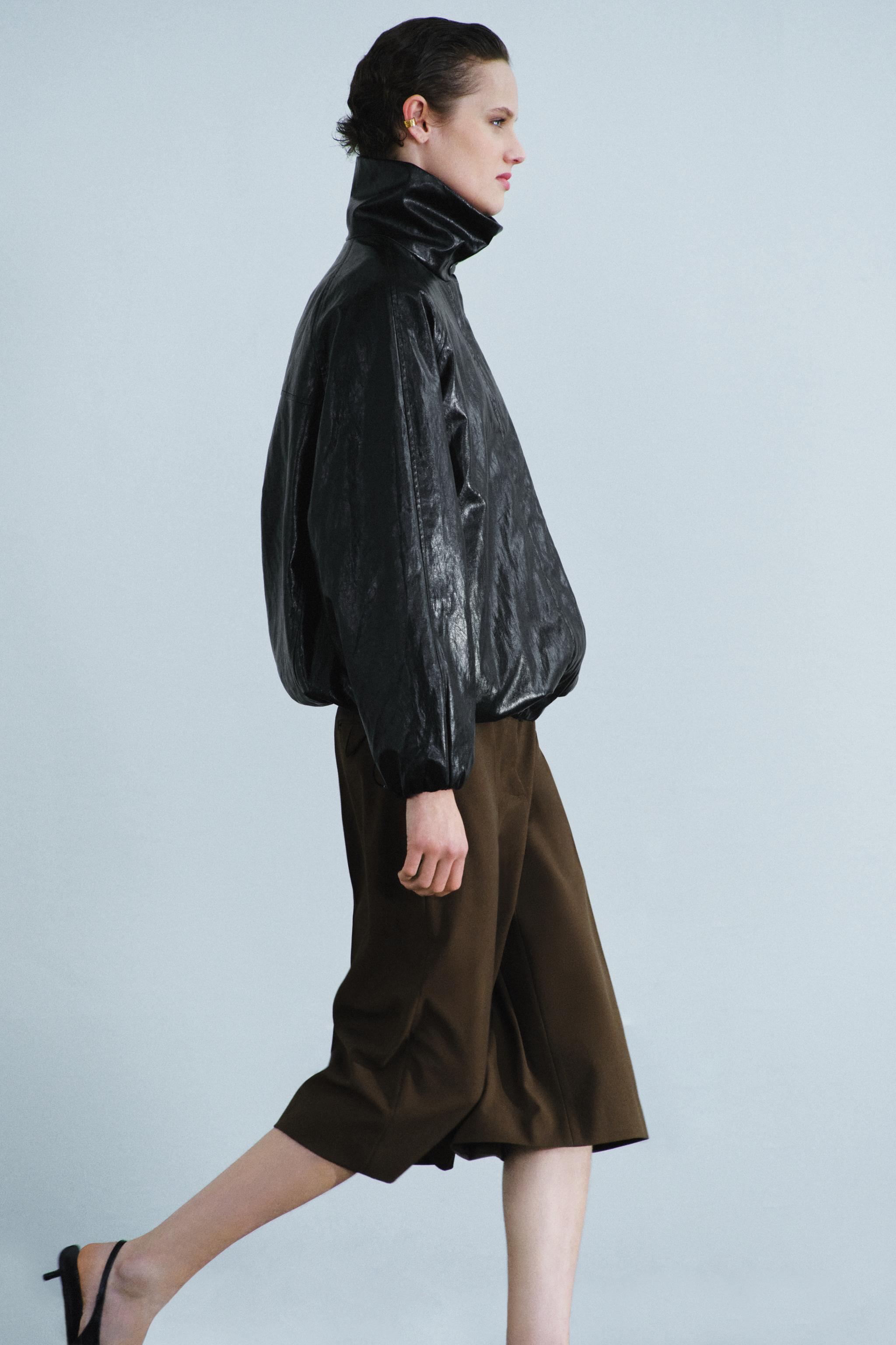 Zara ZW COLLECTION BOMBER CEKET görsel 4