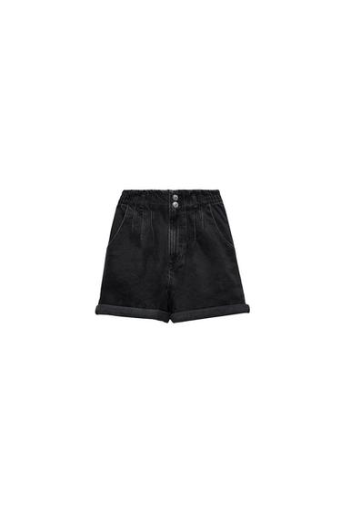 PAPERBAG DENIM BERMUDA SHORTS