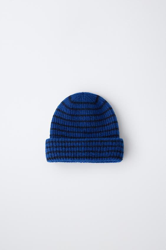PLAIN KNIT BEANIE - Bluish by Zara - Image 0