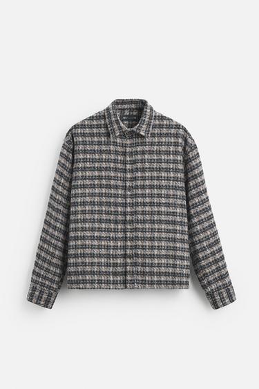 SOFT TEXTURED OVERSHIRT - Brown by Zara - Image 5