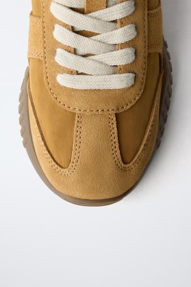 CONTRAST TRAINERS - Mustard by Zara - Image 3