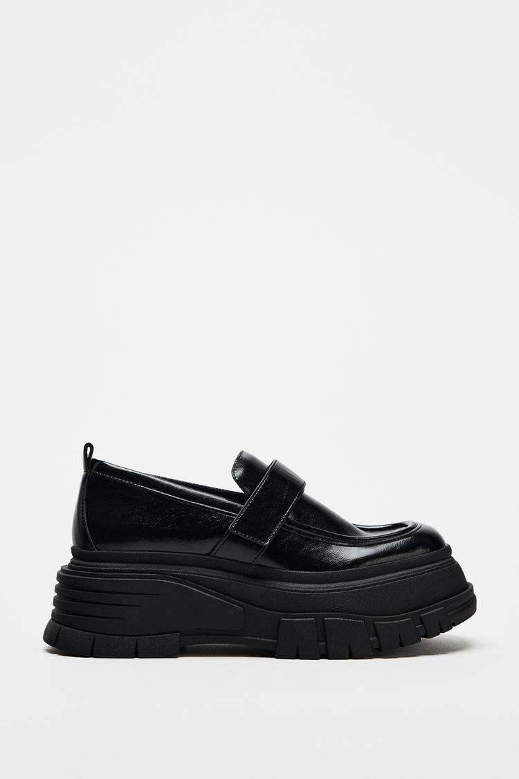 プラットフォームローファー - ブラック | ZARA Japan / 日本