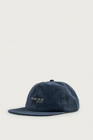 PUKAS SURF X ZARA FLAT PEAK CAP - Blue by Zara