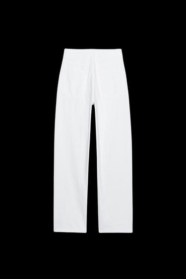 MOM-FIT-JEANS MIT HOHEM BUND – TRF - Weiß von Zara