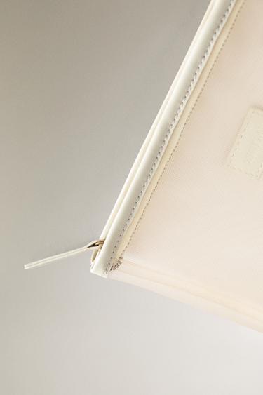 SMALL MESH WASH BAG - Ecru White by Zara - Image 4