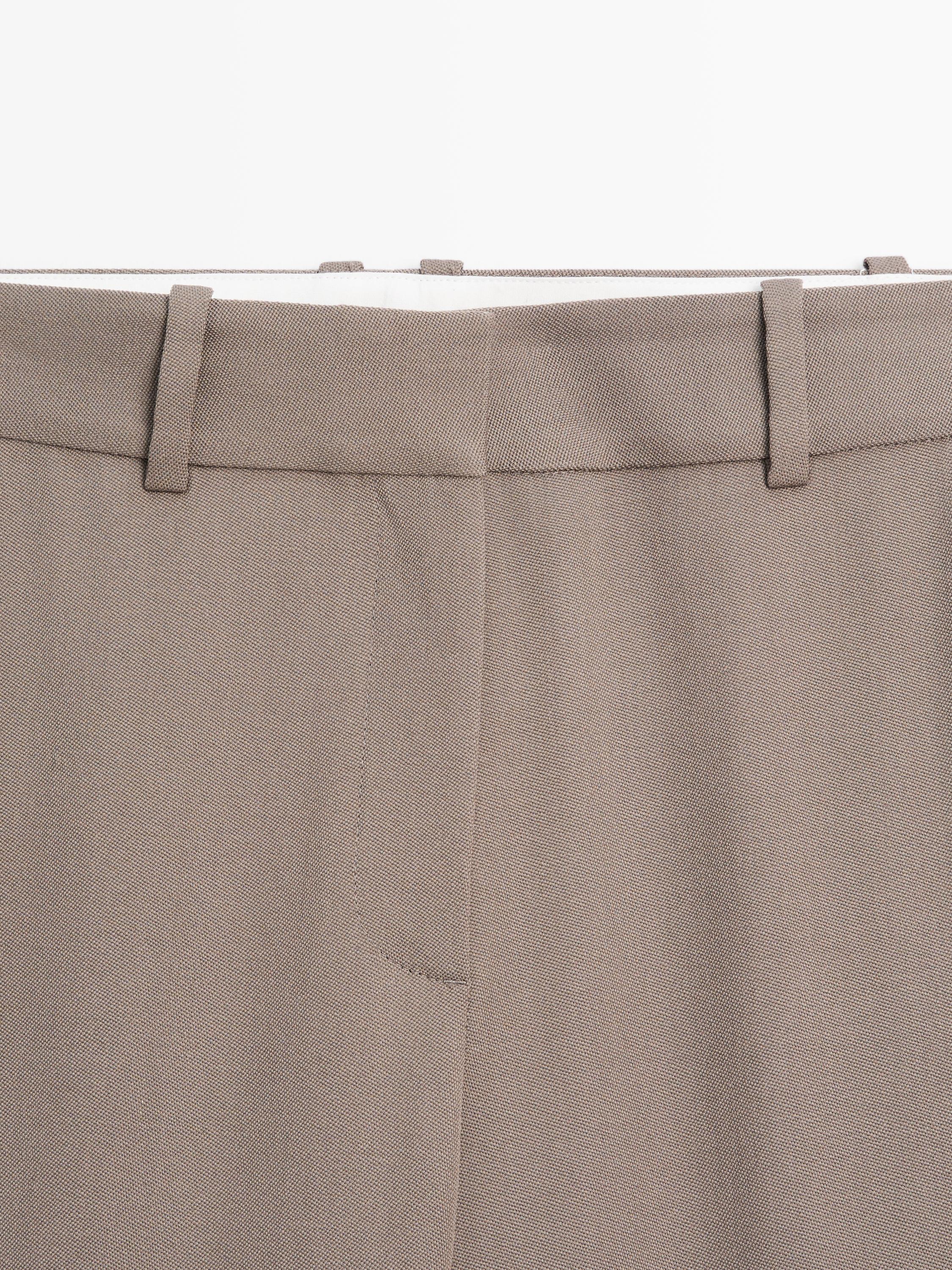 100% wool tailored fit trousers - LIMITED