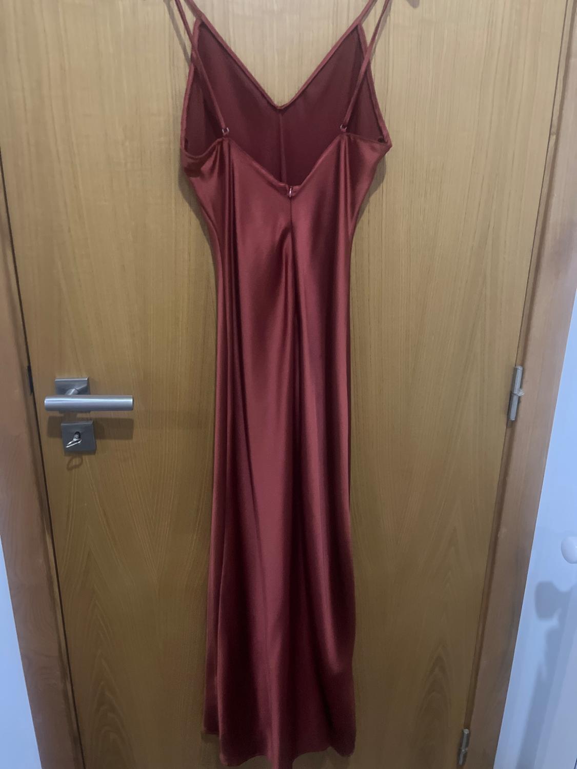 SATIN MIDI DRESS - Image 3