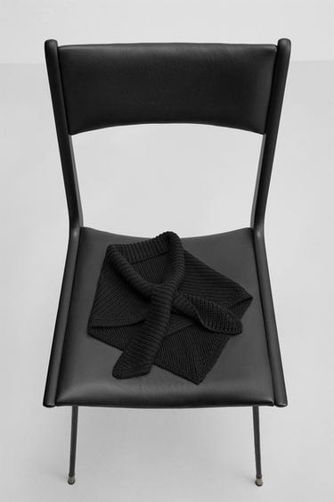 ПЛАТОК ИЗ ХЛОПКА — ЧЕРНЫЙ от Zara — изображение 0