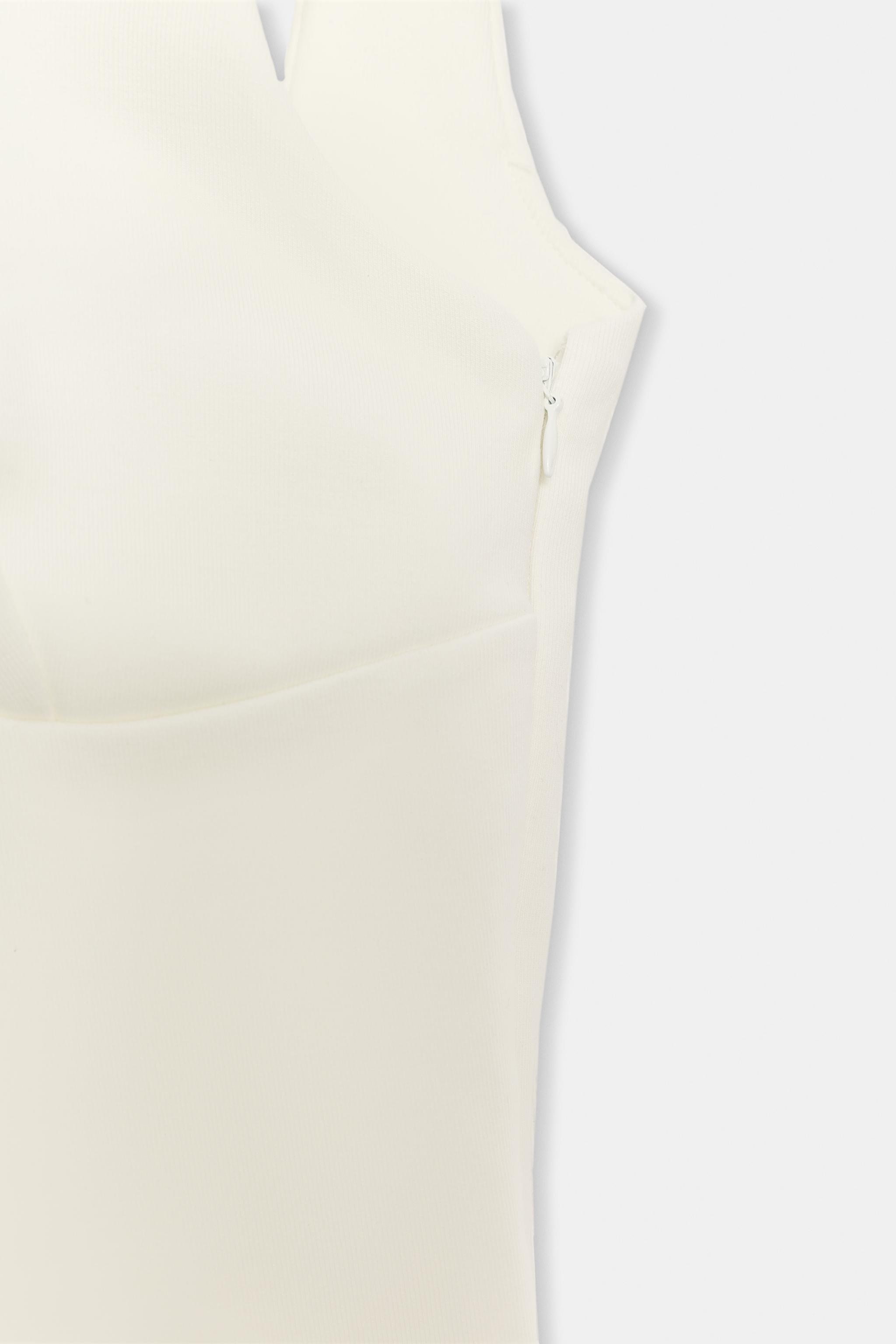 Женские платья Zara COMBINED MIDI DRESS — фото 7