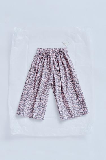 ZARA TIMELESZ  - FLORAL PRINT TROUSERS - Dusty pink by Zara - Image 0