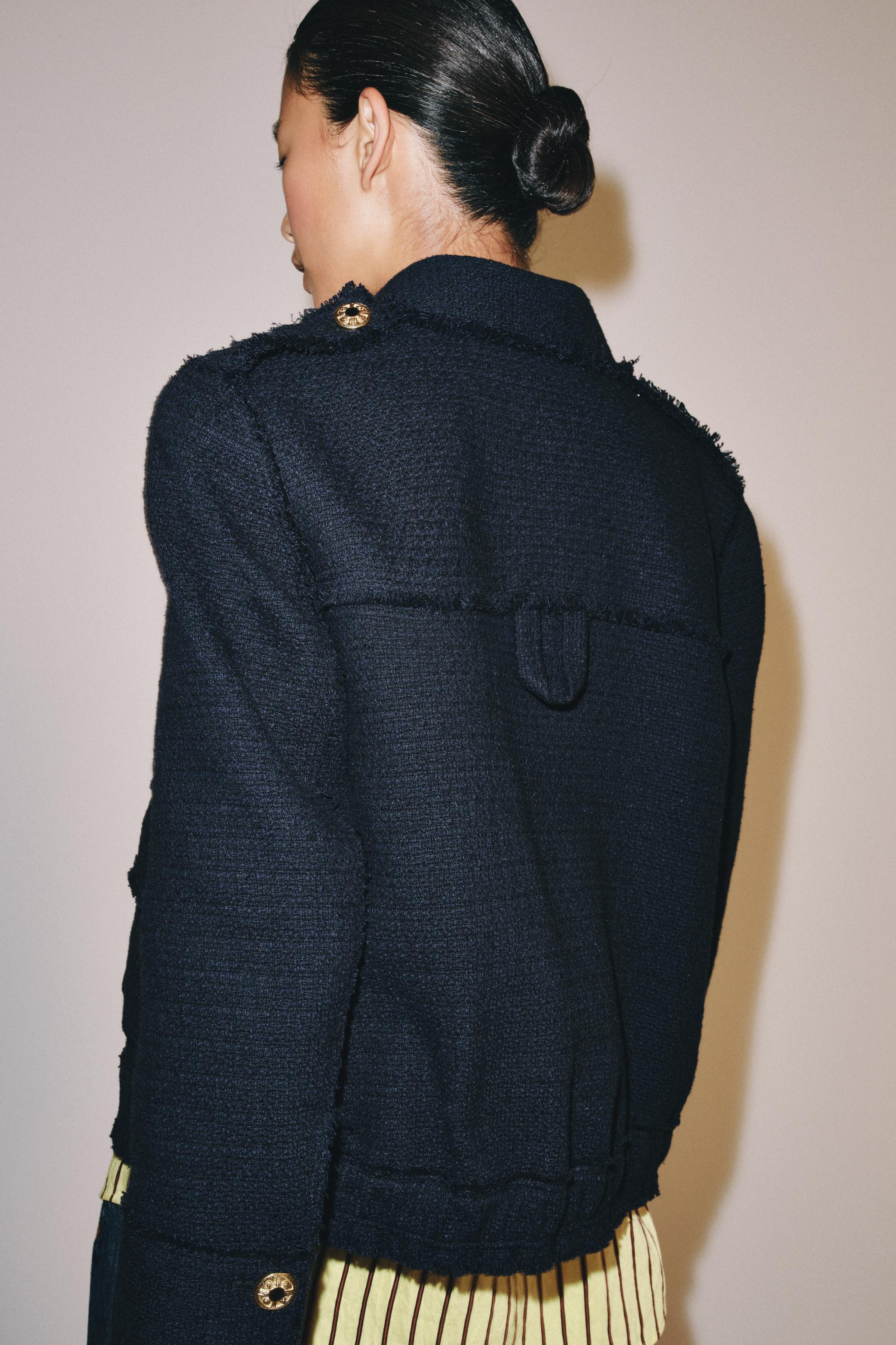 ZW COLLECTION POCKET JACKET — Navy blue