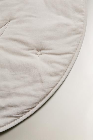 CHILDREN'S MOON PLAY RUG - Taupe grey by Zara - Image 1