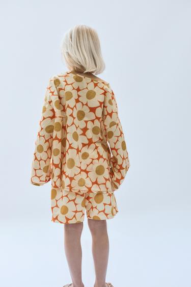 2-14 YEARS / LIMITED EDITION FLORAL SWIM SHORTS - Orange by Zara - Image 4