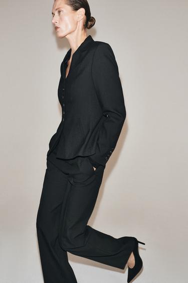 ZW COLLECTION STRAIGHT-LEG PANTS — Black 1