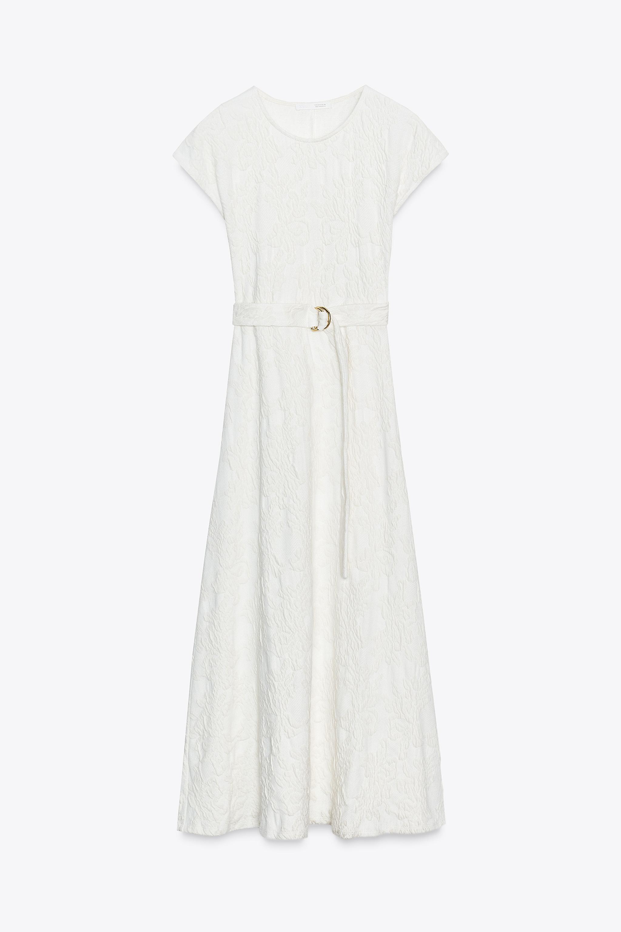 Lace Trimmed Jacquard Dress 新品・ハンガー・タグ付き Lace Trimmed Jacquard Dress