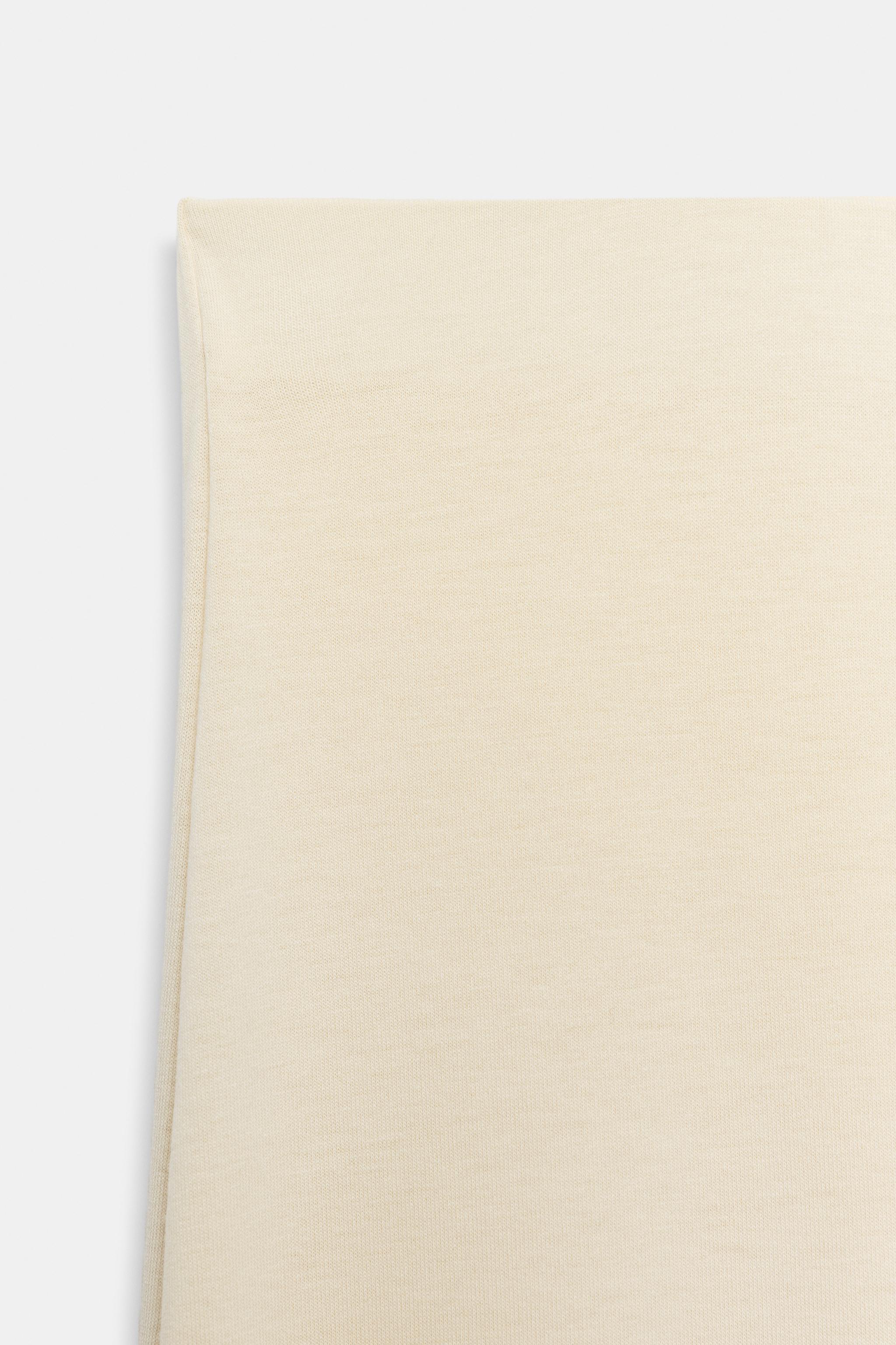Zara Dökümlü Palazzo Pantolon görsel 6