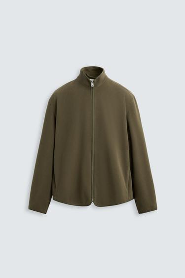 SOBRECAMISA POLAR - Marrón / Verde de Zara