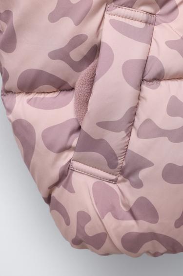 MANTEAU IMPRIMÉ ANIMAL DÉPERLANT - Rose de Zara - Image 6