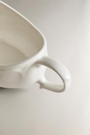 SALSIÈRE PORCELAINE RELIEF - Blanc de Zara - Image 2